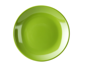 Lime green ceramic plate