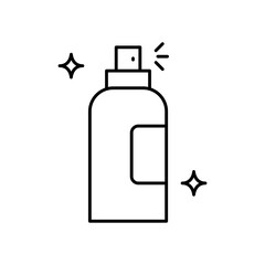 Paint Can Pot Line Icon: Art, Craft & Renovation Supply Outline