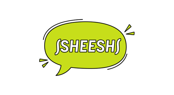 Colorful Gen Z slang speech bubbles in modern graphic style