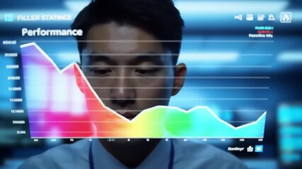 Analyst reviewing data graphs. - Powered by Adobe