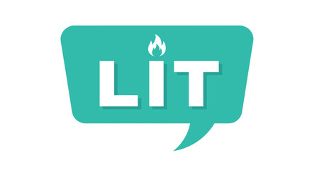 Colorful Gen Z slang speech bubbles in modern graphic style