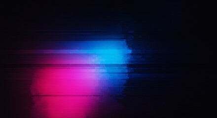 Obraz premium Neon Stream Electric Pink Blue Abstract Blur Background.