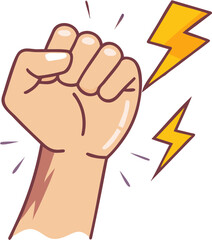 fist punching the wall