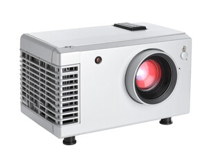 Vintage Slide Projector Isolated on White