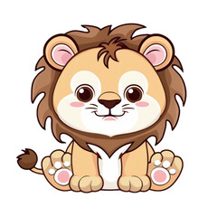 baby lion cartoon
