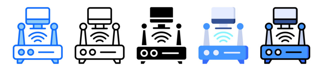 Access Point icon Multi Style Vector Illustration