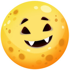 face moon halloween