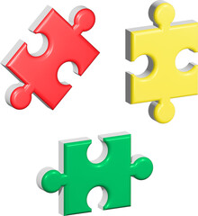 Colorful Puzzle Pieces Overlay on a Black Background for Creative Design Use