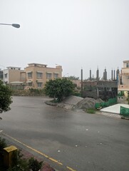 street in a rainy day 