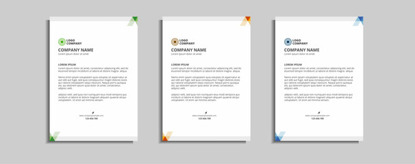 modern corporate letterhead template design