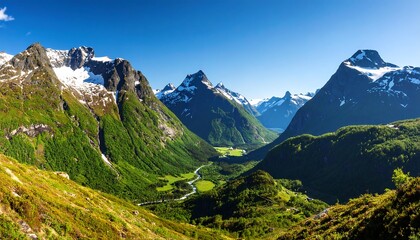 Mountain valley panorama (1)