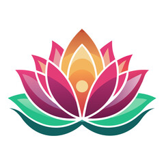 Fototapeta premium lotus flower icon