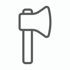 axe icon, pickaxe vector, ice axe illustration