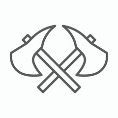 axe icon, pickaxe vector, ice axe illustration