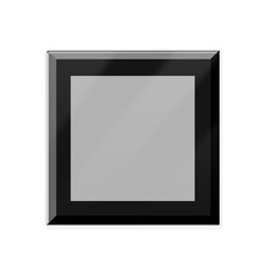 Black blank photo frame