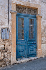 Narrow streets and stone houses views in Pano Lefkara traditional, colorful, and picturesque mountainous village, Larnaka region, Cyprus