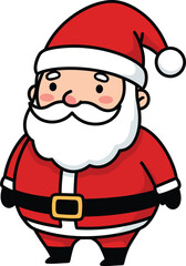 Cute Cartoon Santa Claus Character