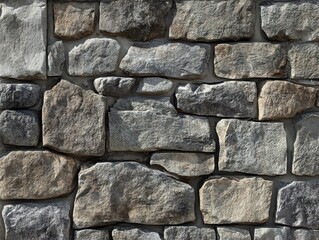 Obraz premium Detailed Seamless Stone Wall Texture for Background Use