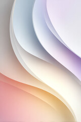 Light grey and pastel tones blend into soft abstract curves, offering a clean and minimal layout perfect for business presentations and professional designs