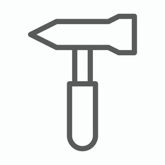 hammer icon, gavel vector, tool illustration