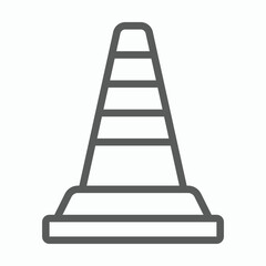 traffic cone icon, traffic vector, cone illustration