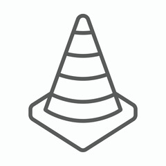 traffic cone icon, traffic vector, cone illustration