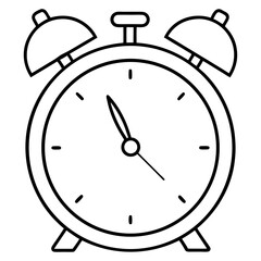 Minimal Alarm Clock Outline Design