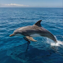Fototapeta premium dolphin jumping out of water