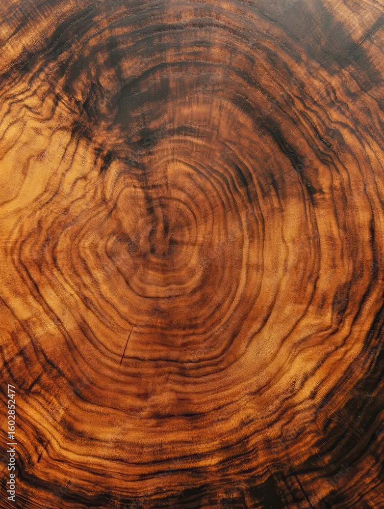 Poster close-up view of a natural wooden table surface with unique patterns
