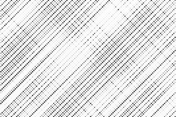 Obraz premium Grunge halftone gradient texture. Faded grit noise background. Sandy gritty wallpaper. Retro pixelated backdrop. Black and white anime or manga comic overlay. Vector graphic design textured halftone