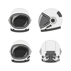 Fototapeta premium space helmet Vector Art – Space and Astronomy Concept flat style