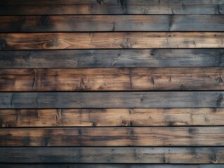 Empty Wooden Wall Background for Textures and Patterns