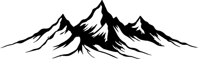 Mountains, river, landscape, nature, silhouette, 