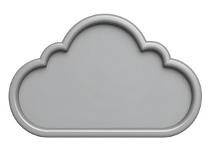 Gray Cloud 3D Render