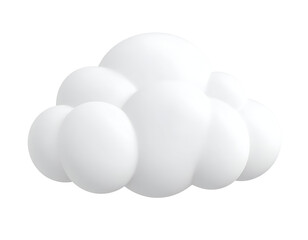 3D White Cloud Illustration