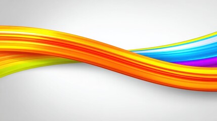 A colorful wave of light representing connection and unity in a creative business concept with interlinking lines