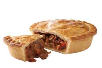 Meat Pie with Filling PNG