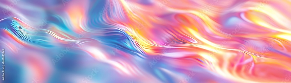 Poster abstract gradient background with soft waves in pastel colors ideal for design projects and creative