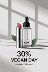 Special discount on vegan skincare and makeup products during cruelty-free sale event
