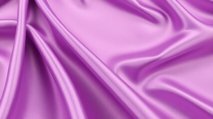 Obraz premium Luxurious and elegant folded fabric showcasing its rich texture and beautiful magenta color in soft and silky draped folds
