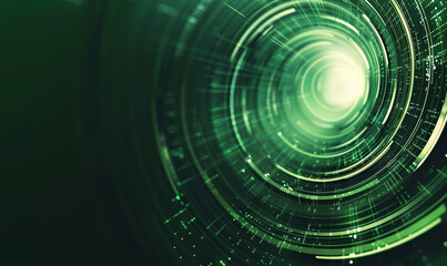 A digital abstract with smooth swirling shapes in shades of green. Generate AI