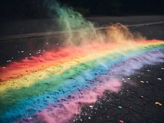 Fototapeta premium rainbow in water