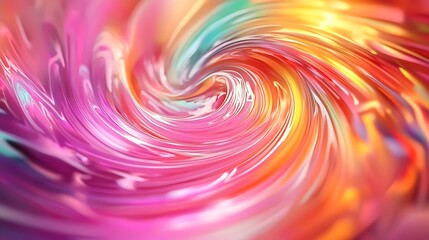 Obraz premium Vibrant Swirling Colors in Abstract Form Creating a Sense of Motion and Energy for Creative Backgrounds and Designs