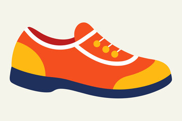 Colorful abstract athletic shoe design with bold geometric shapes and modern style