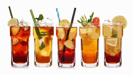 cocktail with lime and ice