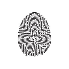 Fingerprint logo vector illustration