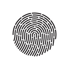 Fingerprint logo vector illustration