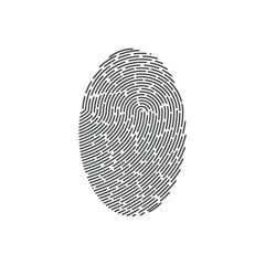 Fingerprint logo vector illustration