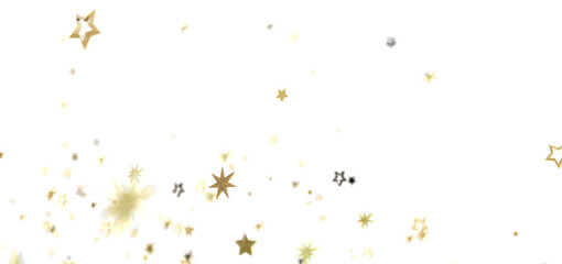 Sparkling gold stars on white. Perfect for holidays, celebrations, and more!