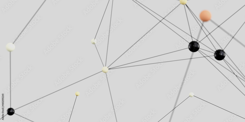 Poster modern abstract image of a network connection. ideal for technology, communication, and connection c